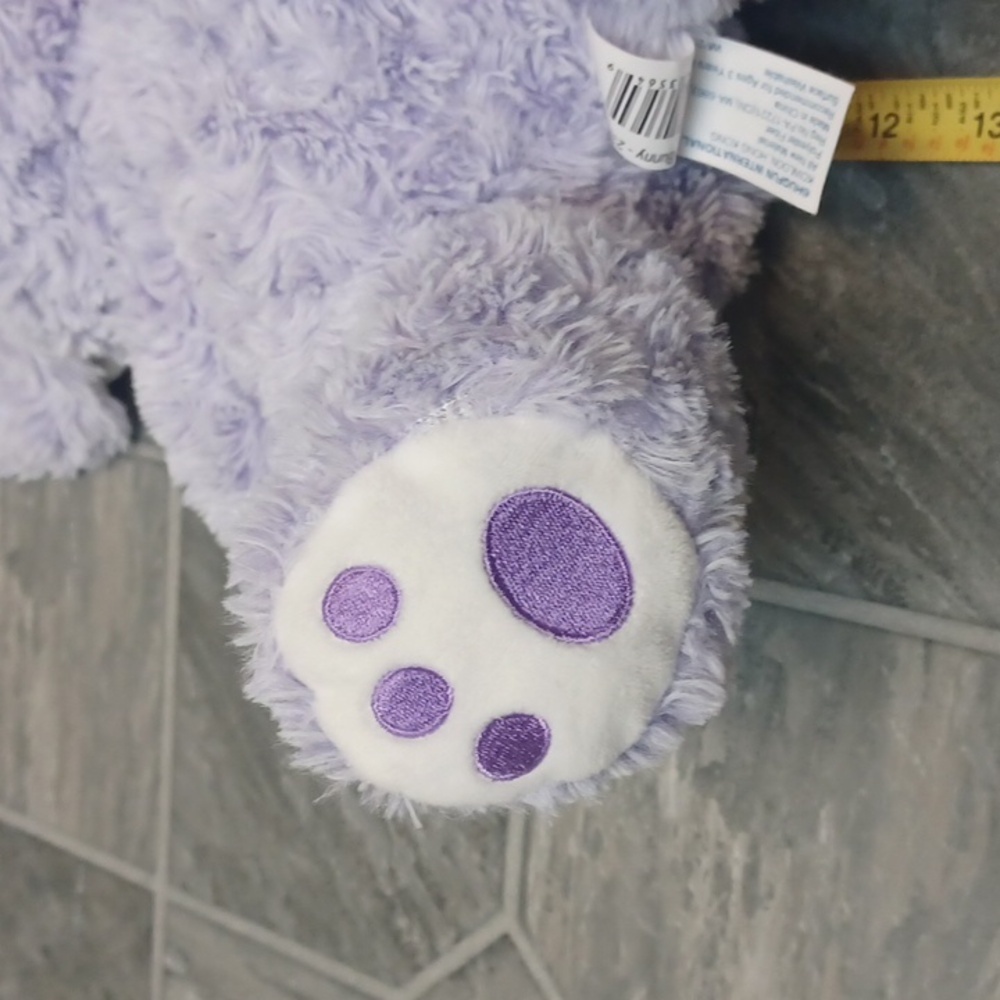 HUG FUN Adorable Purple Plush Bunny - Picture 6 of 7